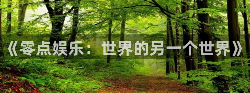 壹号娱乐app下载安装：《零点娱乐：世界的另一个世界》