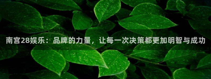 壹号电子娱乐app下载安装最新版本：南宫28娱乐：品牌的力量，让每一次决策都更加明智与成功